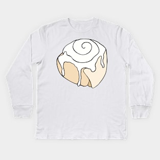 Cinnamon Roll Illustration Kids Long Sleeve T-Shirt